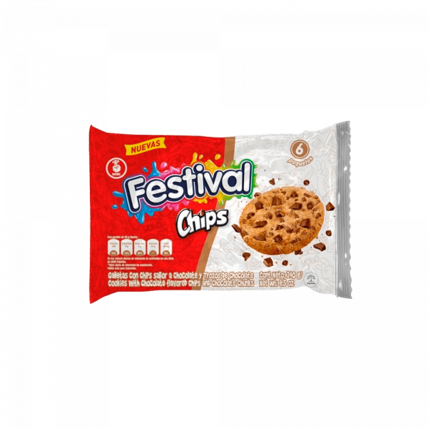 Galleta Festival Chips 360 gr