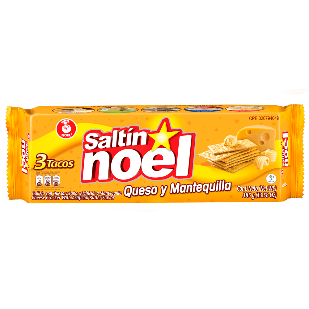 Galleta Saltin Noel Queso y Mantequilla 300 gr