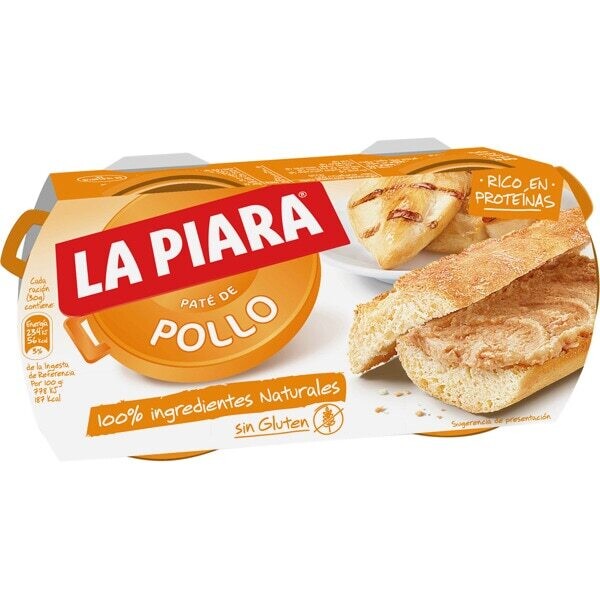 Pate de Pollo La Piara 77x2 gr