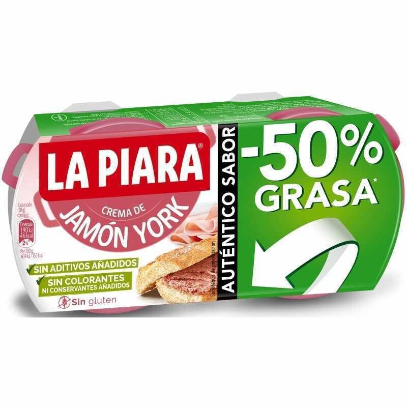 Pate de Jamon York La Piara 77x2 gr