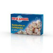 Tentaculos de Cefalopodos al Ajillo Pescamar 111 gr