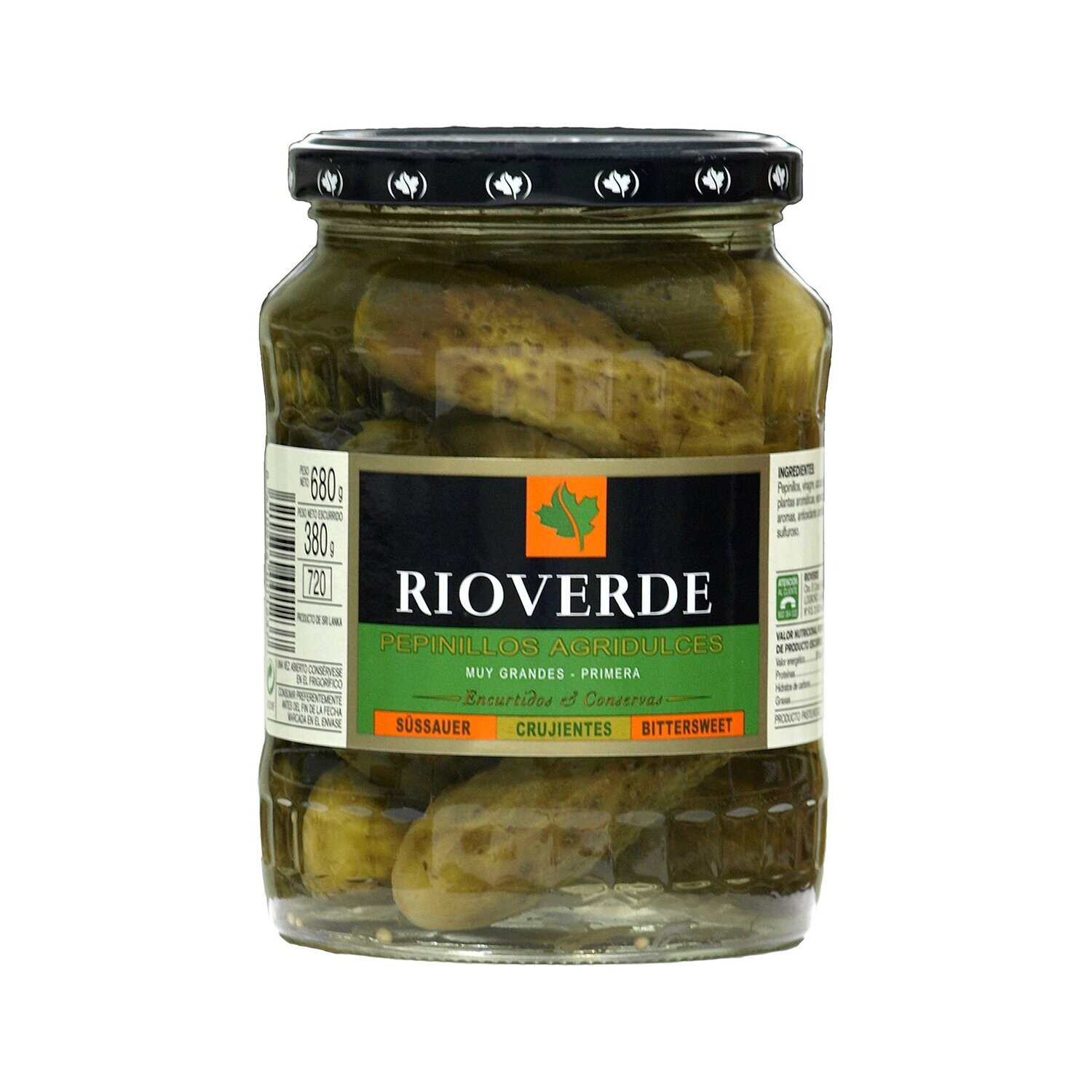 Pepinillos Agridulces Rio Verde 680 gr