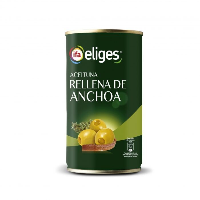Aceituna rellena de Anchoas IFA Eliges 350 gr