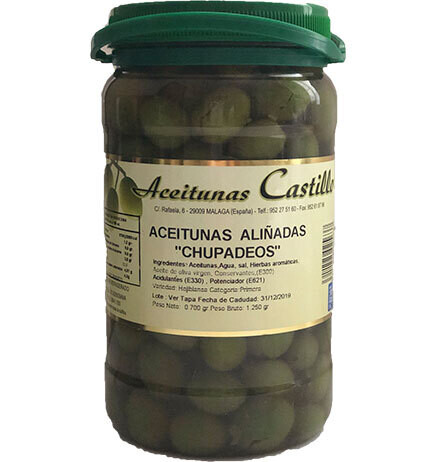 Aceituna aliñadas chupadedos Castillo 1.30 gr