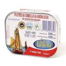 Filetes de Caballa en aceite de oliva La Tarifeña 237 gr