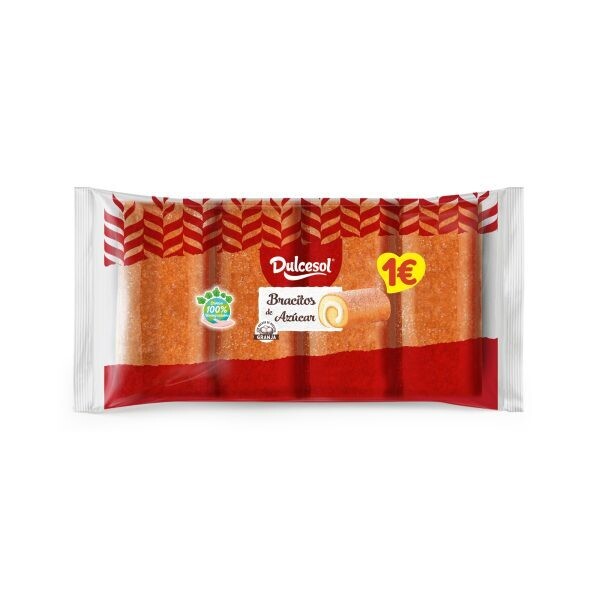 Bracitos de azucar Dulcesol 4 uni.120 gr