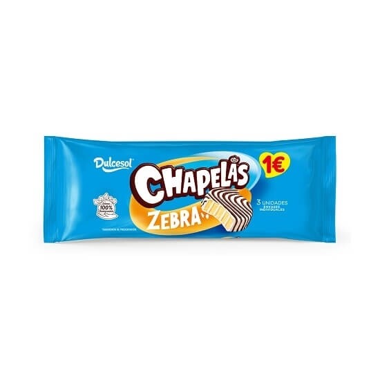 Chapelas zebra Dulcesol 3 uni. 135 gr