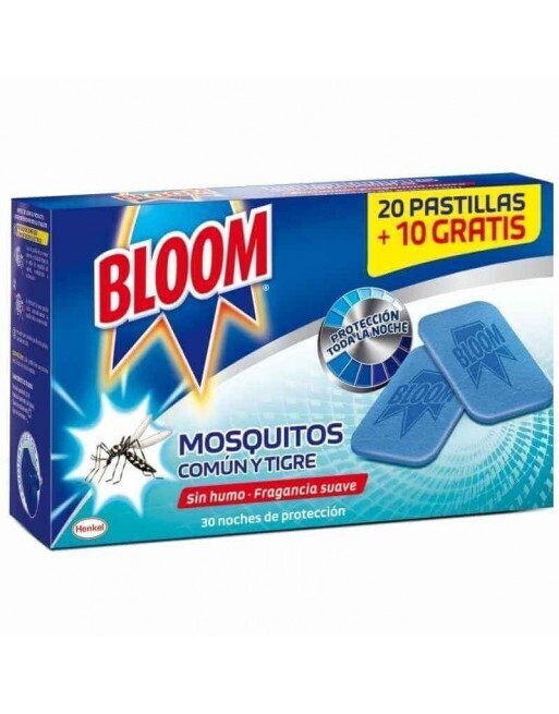 Pastillas para Mosquitos Bloom 20+10 pastillas