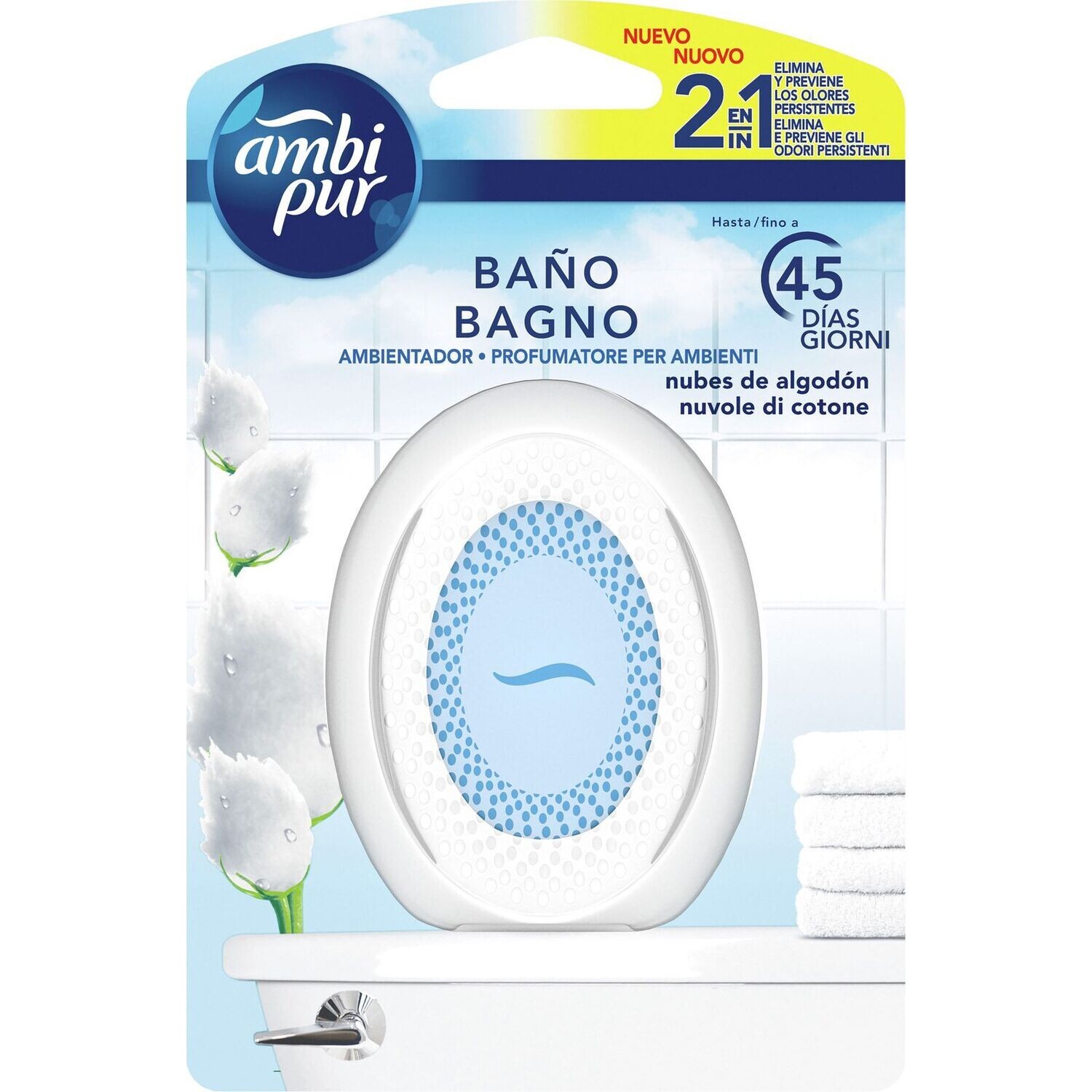 Ambientador de Baño Nubes de Algodón Ambipur 7.5 ml