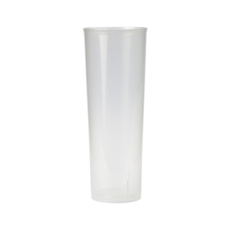 Vaso Tubo Plastico Reutilizable Campisol 10 uni.