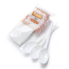 Cucharas Plasticas Postre Reutilizables Konny 20 uni.