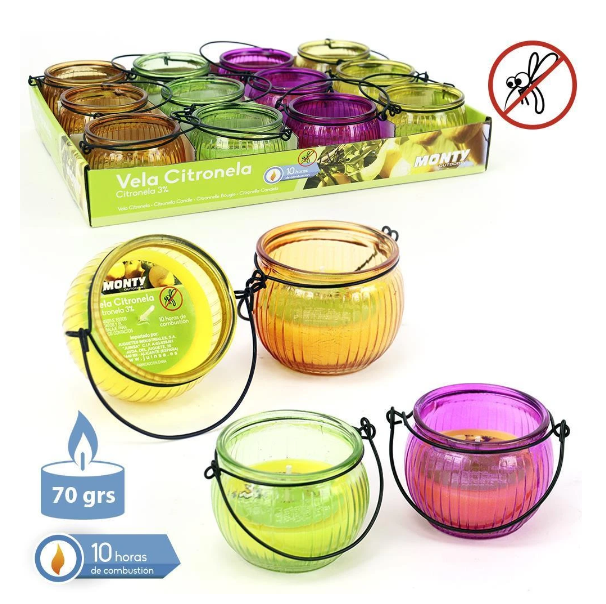 Vela Citronela Candelabro 7 cm