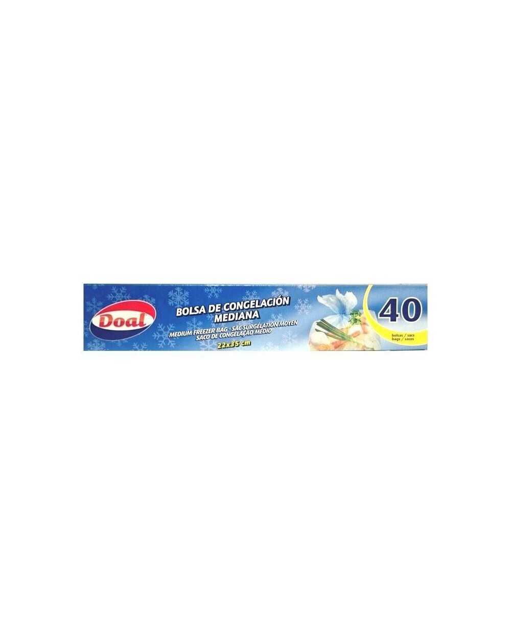 Bolsa de Congelacion Mediana 22x35 cm. 40 uni.