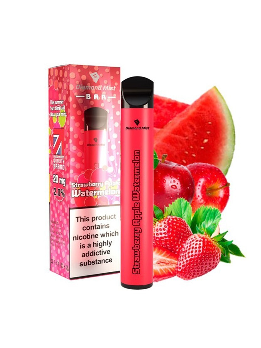 Vaper Strawberry Apple Watermelon (desechable con nicotina) 20 MG