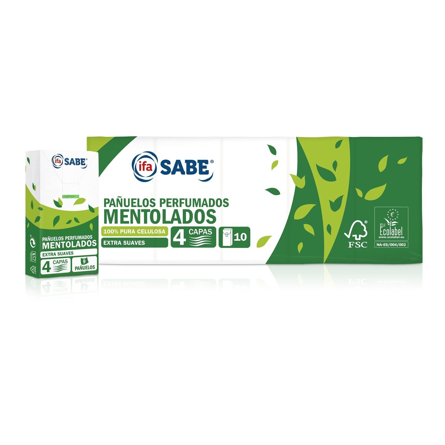 Pañuelos Mentolados IFA Sabe 4 capas 10 uni.