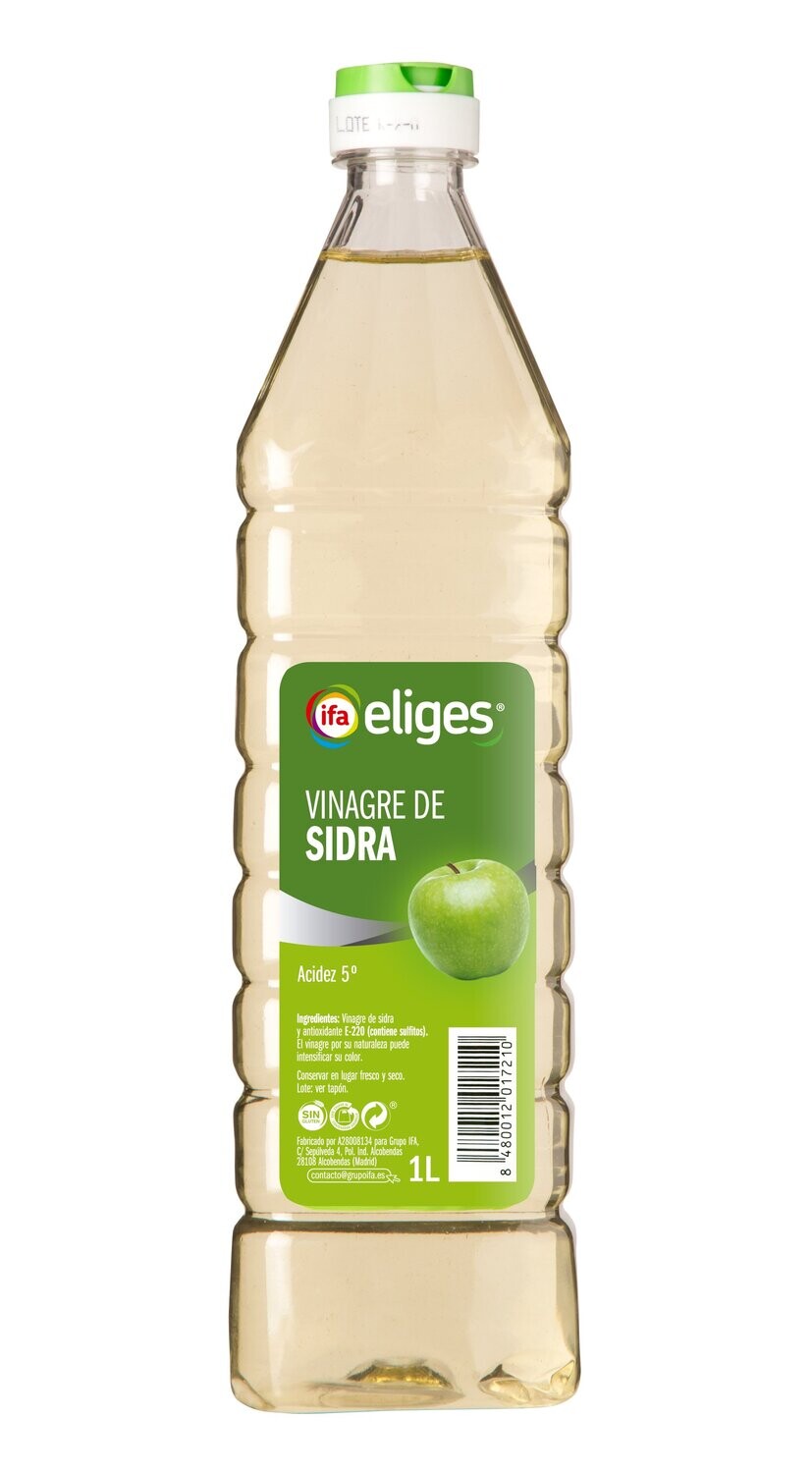 Vinagre de Sidra de Manzana IFA Eliges 1 litro