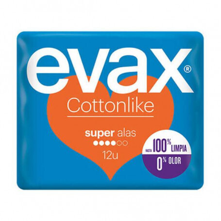 Compresa Evax Cottonlike alas super 12 uni.