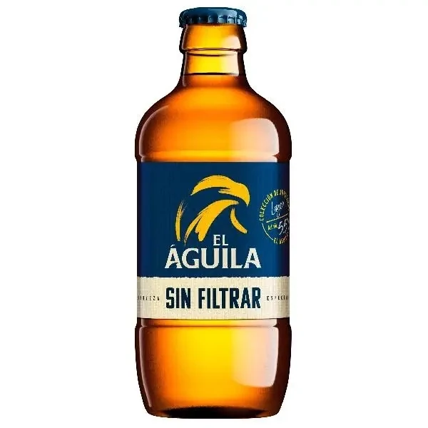 Cerveza sin filtrar El Aguila botella 33 cl