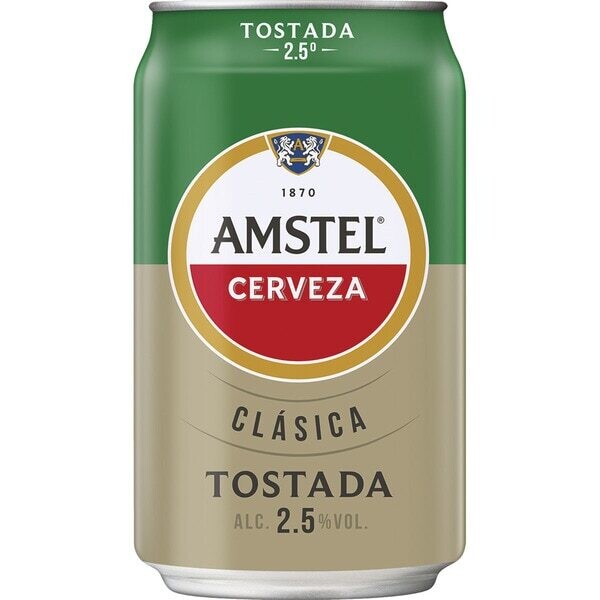 Cerveza Amstel Tostada lata 33 cl.