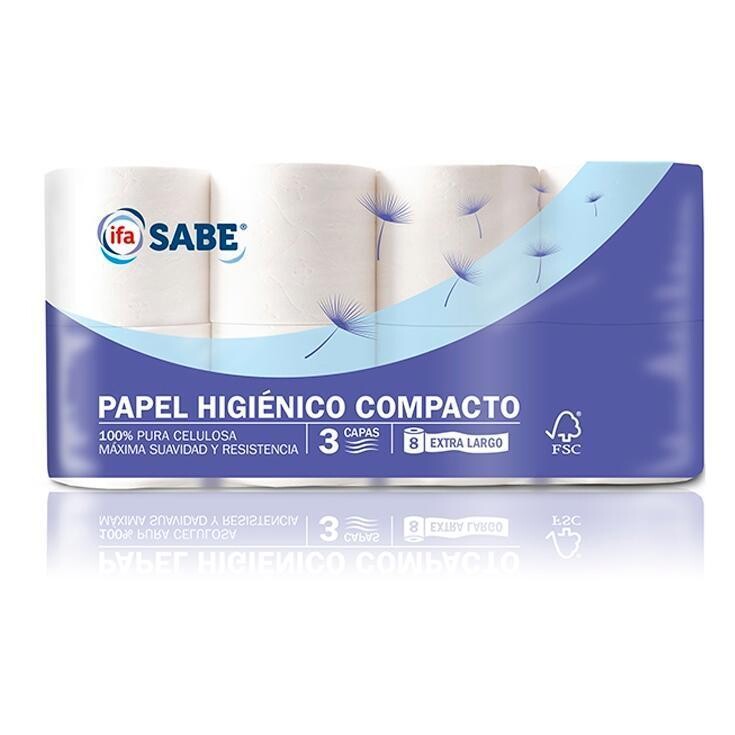 Papel Higiénico IFA Sabe 3 Capas 8 uds