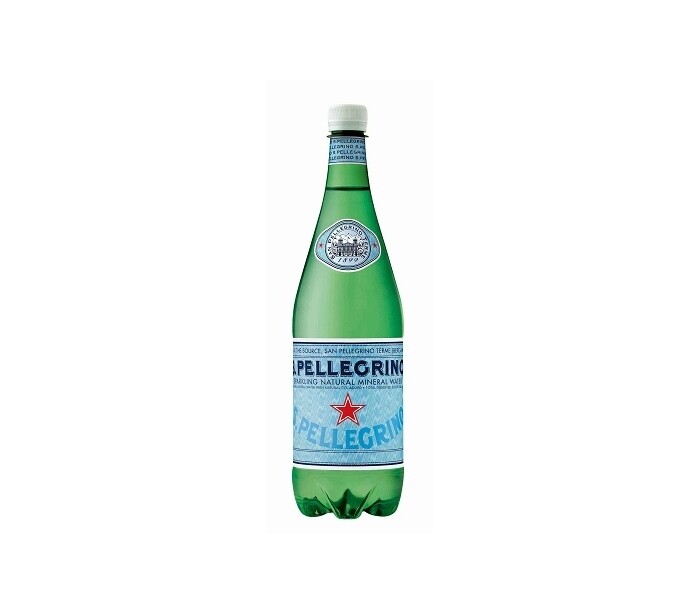 Agua mineral con gas San Pellegrino 1 litro