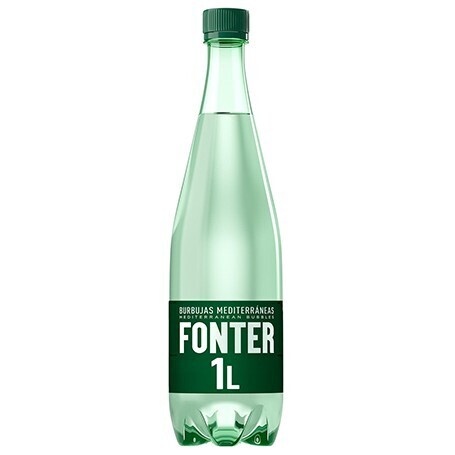 Agua mineral con gas Fonter 1 litro