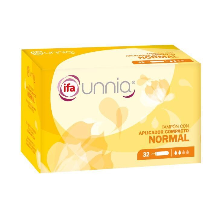Tampón con Aplicador Compacto Normal IFA Unnia 32 uni.