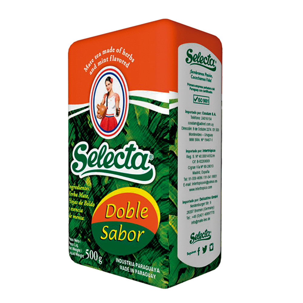 Yerba Mate Selecta Doble Sabor 500 gr.