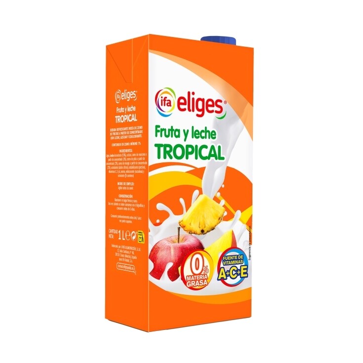 Batido Fruta y Leche Caribe IFA Eliges 1 litro.