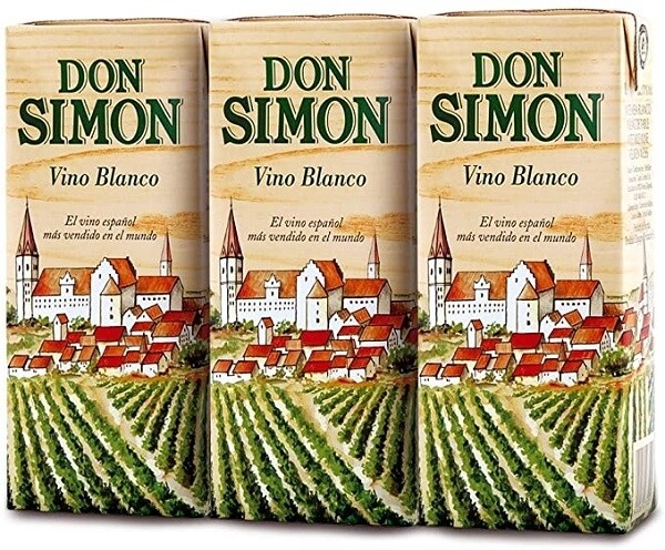 Vino Blanco Don Simón pack de 3x187