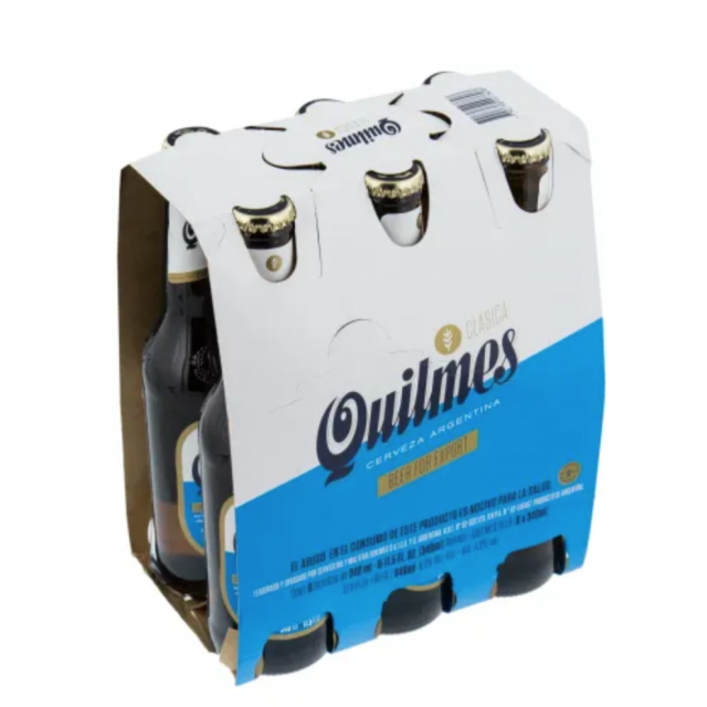 Cerveza Quilmes pack 6 botellas 33 ml