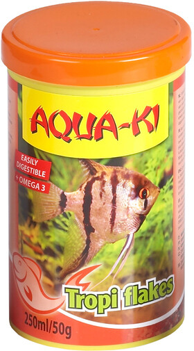 Comida para Peces Tropicales Aqua KI Tropi Flakes escamas 50 gr