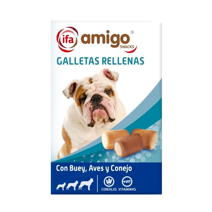 Galletas Rellenas para Perros IFA Amigo 500 gr