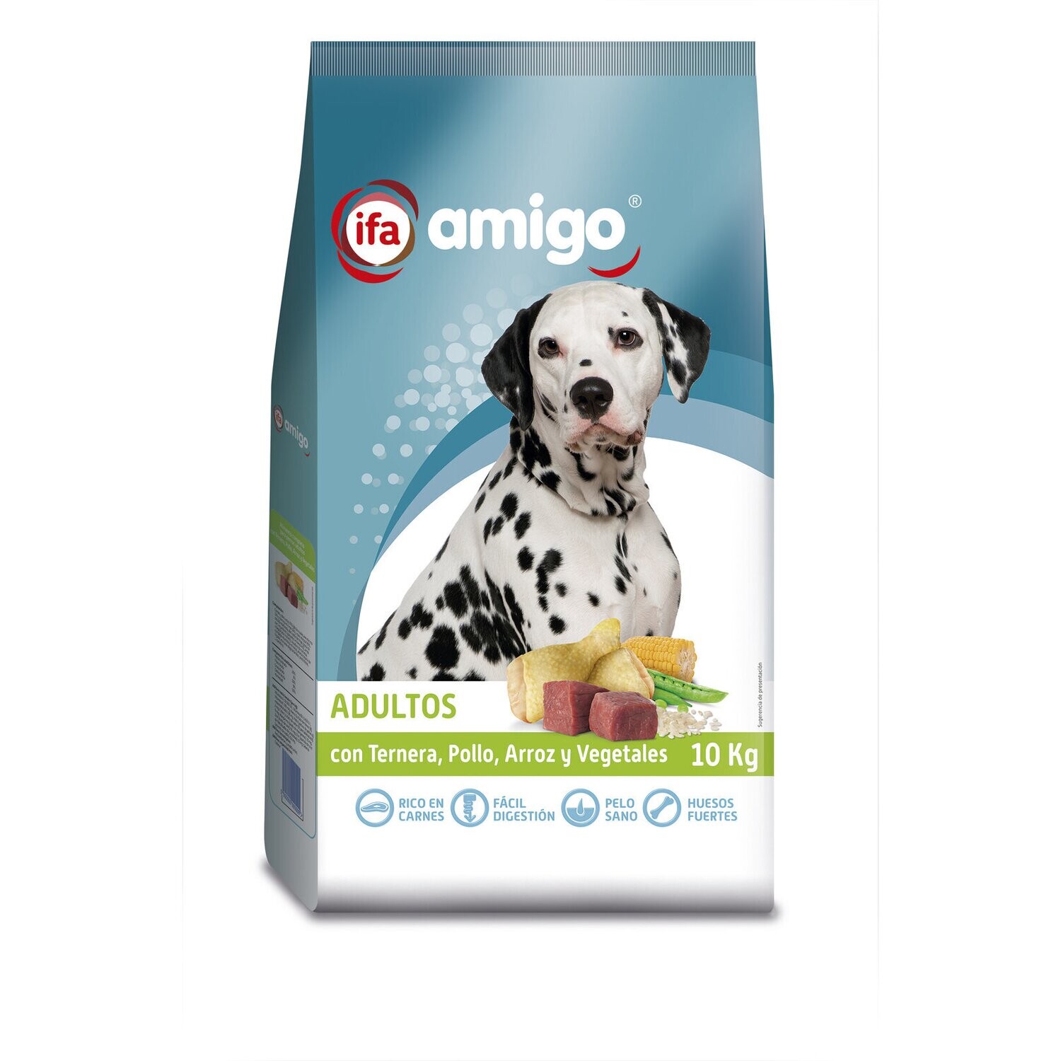 Comida Perro ternera/pollo/arroz/vegetales IFA Amigo 10 kilos