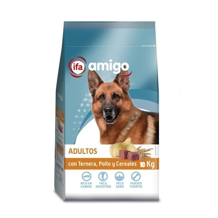 Comida Perro ternera/pollo/cereal IFA Amigo 10 kilos