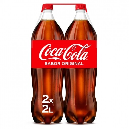 Coca Cola 2 litros Original Pack 2 botellas