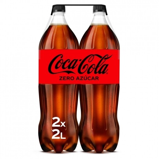 Coca Cola 2 litros Zero Pack 2 botellas