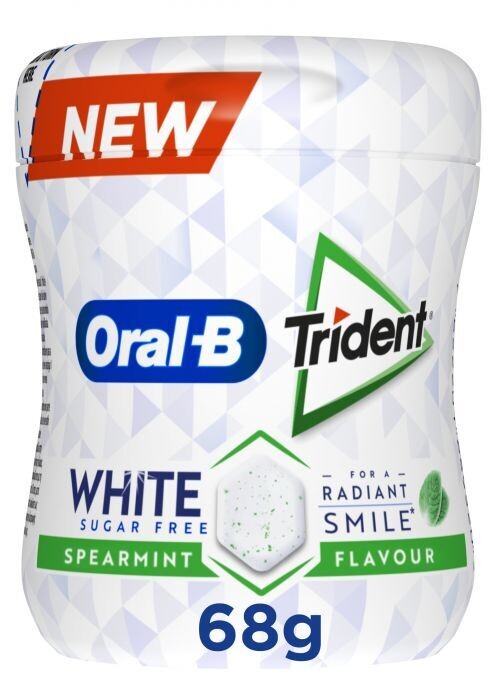 Chicle Trident Oral B White bote 68 gr