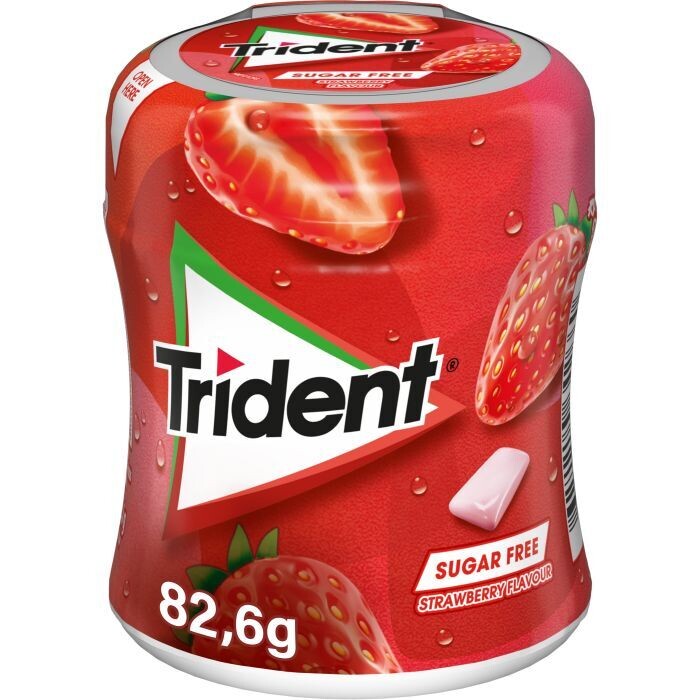 Chicle Trident Fresa bote 82.6 gr