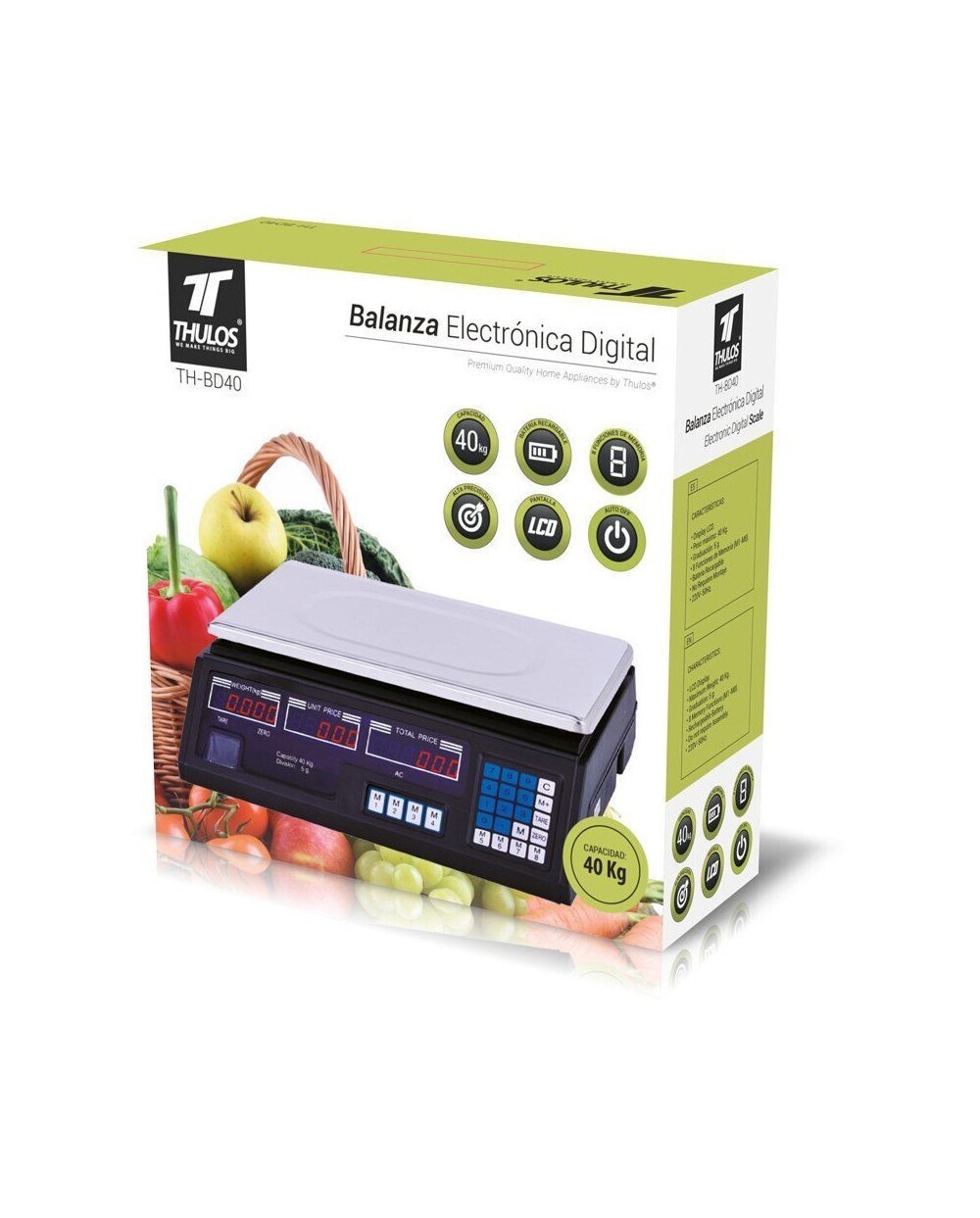 Balanza digital Thulos TH-BD40