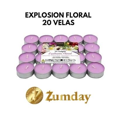 Velas Perfumadas Explosion Floral Lumar 20 uni