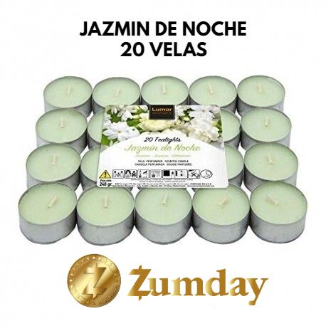 Velas Perfumadas Jazmin de Noche Lumar 20 uni