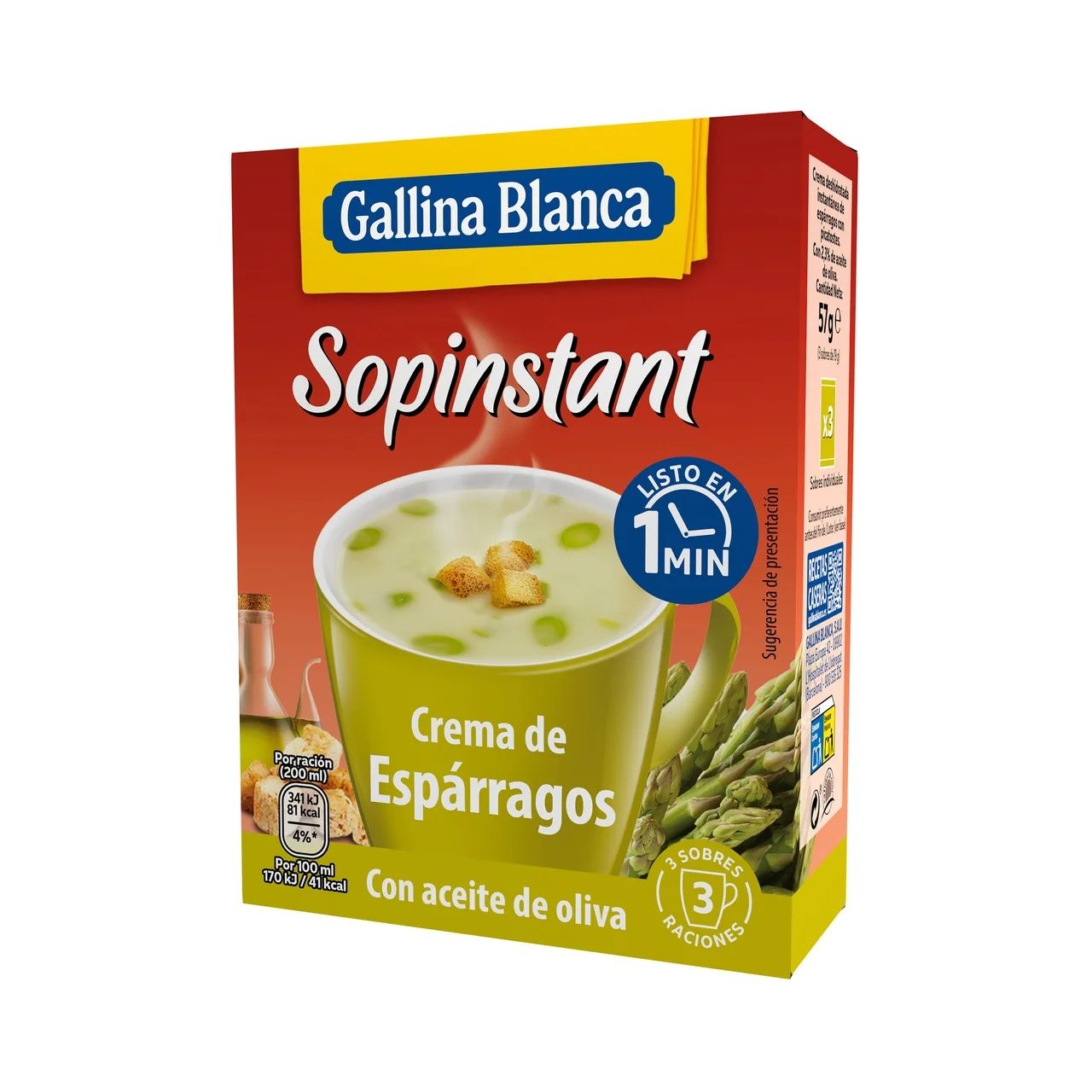 Gallina Blanca Sopinstan Crema de Esparragos 57 gr