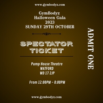 CHILD Spectator Tickets-Halloween Gala
