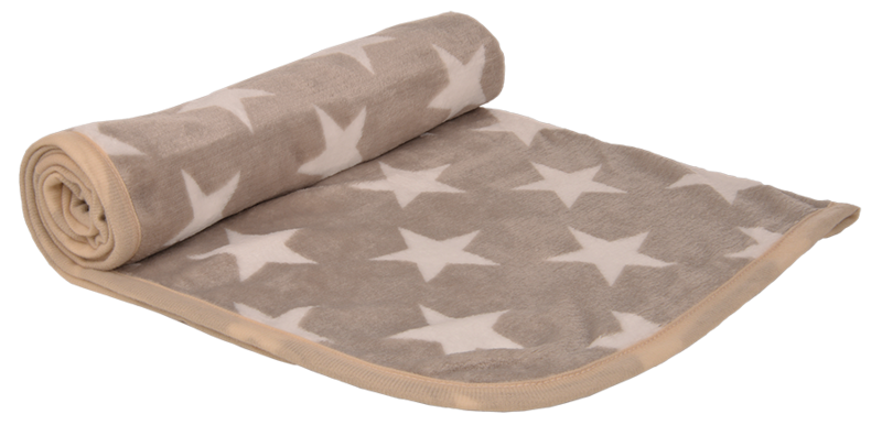 PETLANDO Kuscheldecke STARS, beige (L)