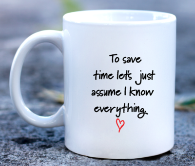 To save time....