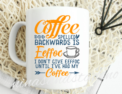 Coffee spelled backwards