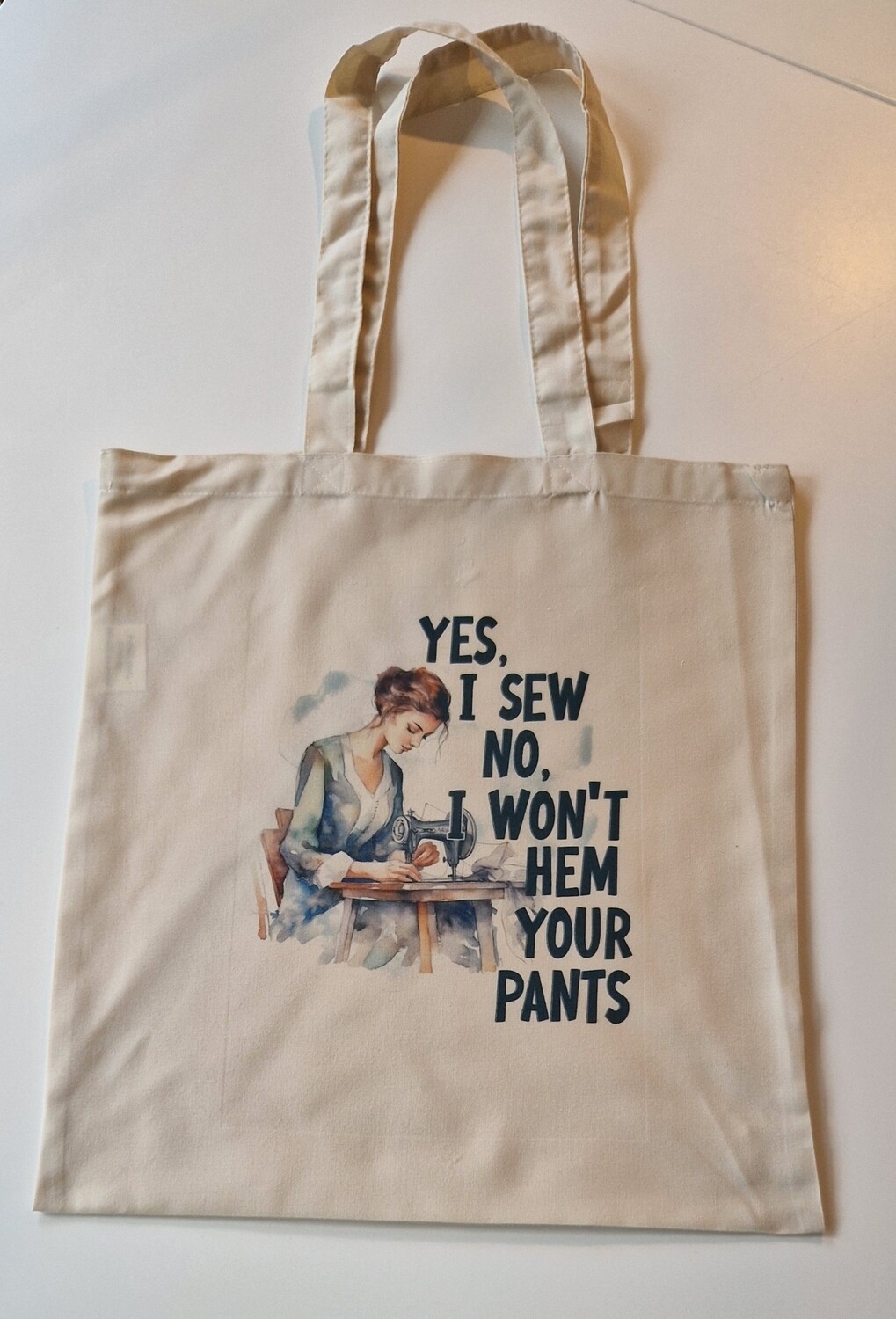 Handlenett &quot;Yes I can sew&quot;
