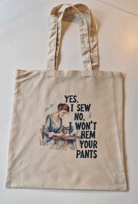 Handlenett &quot;Yes I can sew&quot;