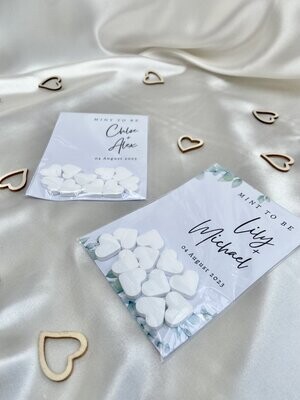 Filled Personalised Mint Packets